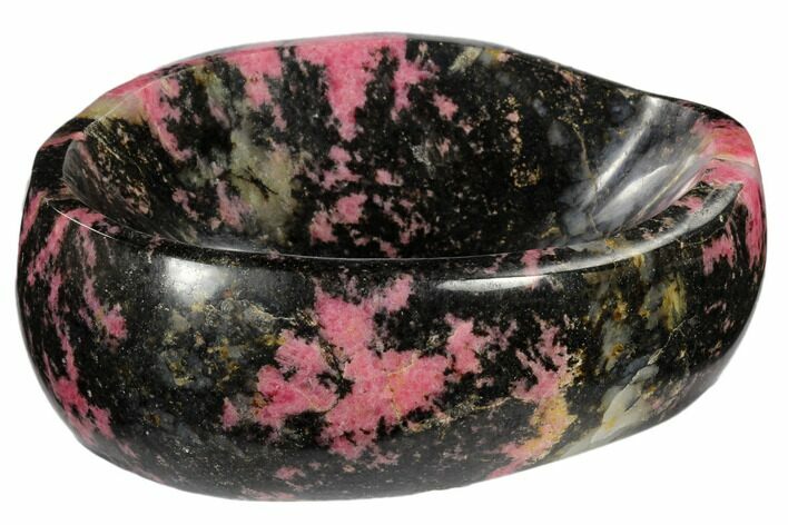 Polished Rhodonite Bowl - Madagascar #117972